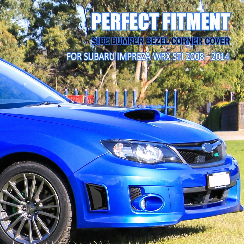 2Pcs Front Bumper Side Bezel Cover for Subaru Impreza WRX