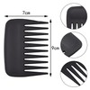 AOVNA 1 Pack Streaker Combs Black Wide Teeth Comb Detangling