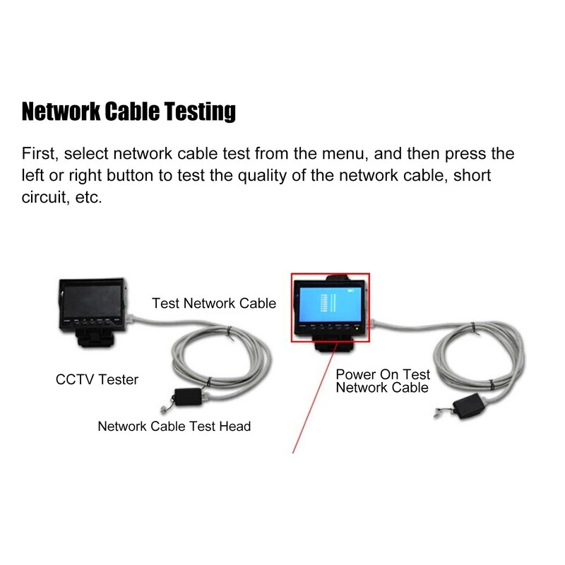 CCTV Tester LCD Camera HD Analog Video Monitor VGA Input