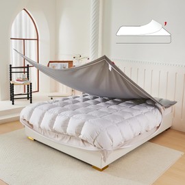 REDSSEN Duvet Cover, 3 Sided Zipper Single Duvet Cover Set with 50 x 75 cm Pillowcase Ultrasoft Anti-Static Premium Silk-like Polyester Luxury Bedding Set Simple Changing, Easy Bedding 135 x 200 cm