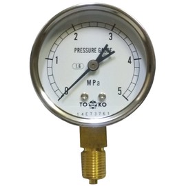 TOKO ATG1/460 x 5MPa Pressure Gauge, Diameter 2.4 inches (60 mm)