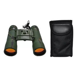 Lobo Binoculares Lobo Compactos 10x25 Con Estuche Color Verde oscuro