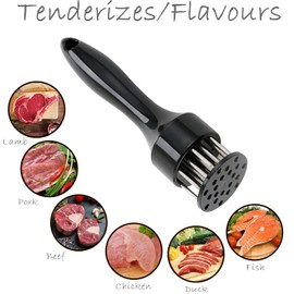 Meat Tenderizer Tool - YKK Professional Meat Tenderizing/Flavouring Gadget – 304 Stainless Steel Meat Tenderizing Needles – Tenderizes/Seasons All Meats!