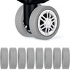 8PCS Luggage Caster Wheel Covers – Shock Absorbing & Noise-Reducing
