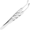 SEWACC Stainless Steel Meibomian Gland Forceps, Eyelid Massage Tweezers for