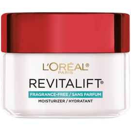 L'Oreal Paris Revitalift Anti Aging Face and Neck Cream, Smoothing and Firming Moisturizer for 24HR Hydration, Fragrance Free, 1.7 Oz