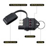 Oyviny 4 Way Flat Trailer Circuit Tester 4 Pin Trailer