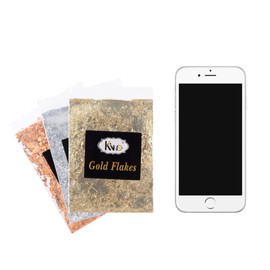Kinno Silver Leaf for Gold Plating Nail Art Painting (3 Colors)