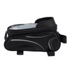 Bike Phone Mount Bag Large Capacity Waterproof Carbon Pattern PU