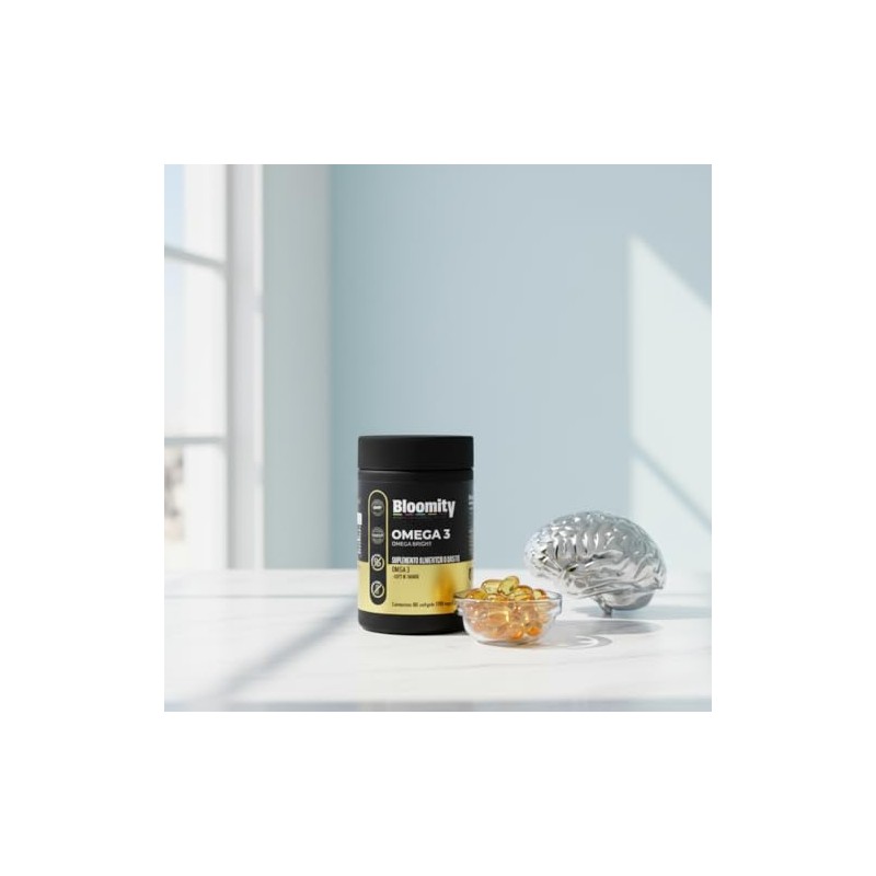 Omega 3 Bright, Suplemento de Aceite de Salmón, 2000mg por