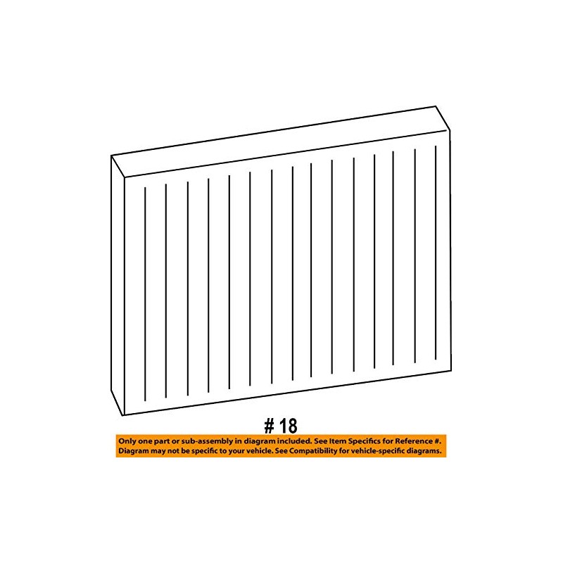 Volkswagen OEM Touareg 2011 2012 Cabin Air Filter 7P0-819-631