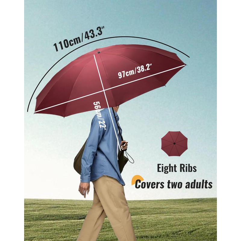 Chakipee Travel Compact Small Umbrellas 8 Ribs