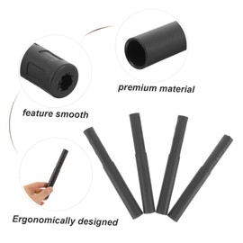 KOMBIUDA 4pcs Carbon Fiber Golf Shaft Extenders Lightweight Easy to Install Golf Club Extension Rods for Enhanced Performance