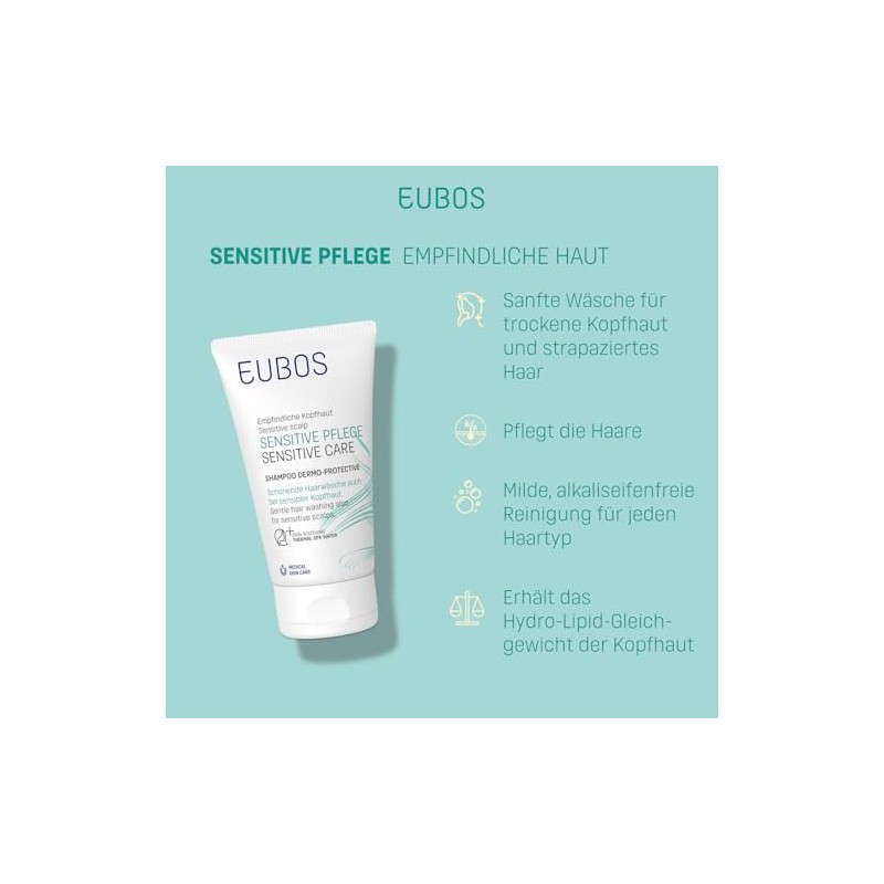 Eubos Sensitive Shampoo Dermo Protectiv 3 x 150 ml