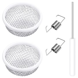 2 Pieces Flying Insect Screen RV Furnace Vent Cover RV Water Heater Vent Cover 2.8 Inches Stainless Steel Mesh with Installation Tool and Silicone Rubber for RV Refrigerator Vents RV Water Heater