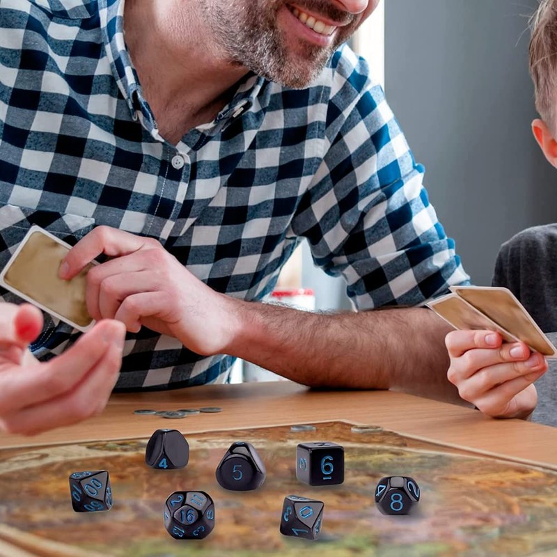 DollaTek 15 Piece Complete Polyhedral Dice Set D3-D100 Role Playing