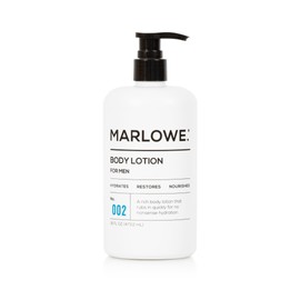 MARLOWE. No. 002 Body Lotion 15 oz Pump, Original, Revitalizing Dry Skin Lotion with Aloe Vera & Amino Acids, Hydrates & Nourishes, Lightly Scented
