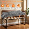TIEBOLA Bedside Dog Bed 41"x18", Adjustable Height Metal Frame with