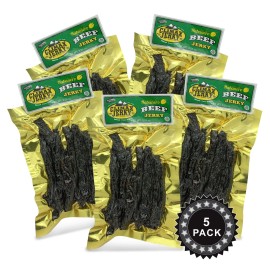 Climax Jerky BEST Premium Thin Cut 3.25 OZ. Delicious Tasty EXTRA HOT Habanero Beef Jerky - Habanero 5 Pack