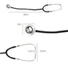 TRIXES Black Functional Stethoscope Prop Educational Fancy Dress Diaphragm &