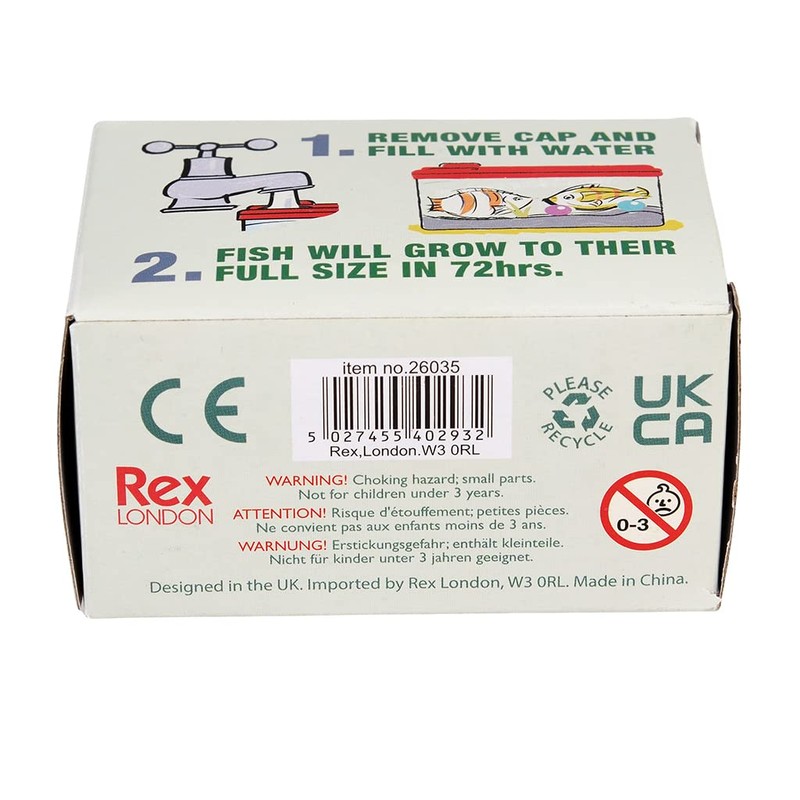 dotcomgiftshop Magic Aquarium - Card, Rubber, Plastic - Growing Aquarium