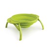 Dexas POP Collapsible Silicone Colander, 10 inch diameter, Solid Green