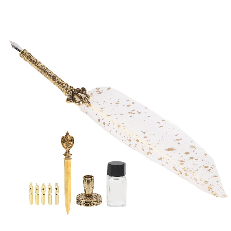 Quill Pen Set Retro Elegant Exquisite Smoothing Writing Multiple Replacement