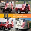 DYSO Hitch Mount Dual Flag Pole Holder Mount 2" Receiver