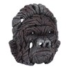 Gorilla Head Sculpture 6.3in Animal Head Figurine Resin Hollow Out