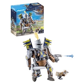 PLAYMOBIL Novelmore 71300 Novelmore Combat Robot Knight Gizmo Crafton and His Strong Combat Robot with Sword and Cannon Prepared for the Knight Tournament, Toy for Children from 4 Years