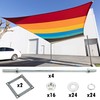 Colourtree Reinforced Base Frame for Shade Sail Pole, Versatile Use