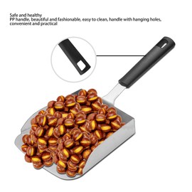 Food Shovel Large Griddle Scoop Stainless Steel Grilling Food Mover Food Shovel Burger Spatula for Stir Fry Cook