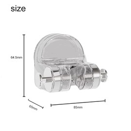 1 pcs Integrated Suction Cup Shower Rack,Adjustable Suction Cup Shower Head Holder,Bathroom Removable Suction Cup Shower Head Bracket,No Punching (Transparent)