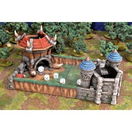 EnderToys Dice Battlefield by Makers Anvil, 3D Printed Tabletop RPG Scenery Wargame Terrai