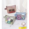 3 Pcs Mesh Makeup Bags Zipper Cosmetic Bags Makeup Organizer