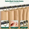 60Pcs Metal Curtain Rings and 60 Pcs Curtain Drapery Pin
