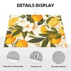 Orange Blossom Dish Drying Mats for Kitchen Counter, Absorbent Reversible