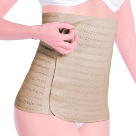 Faja postparto cesarea transpirable [Alta] - faja de maternidad moldeadora Sara&Montiel maternity (M, Nude)