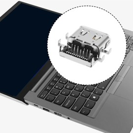 The Lord of the Tools 2pcs USB-C Type-C Charging Port for Laptop Compatible with Lenovo Thinkpad E14 Gen.1