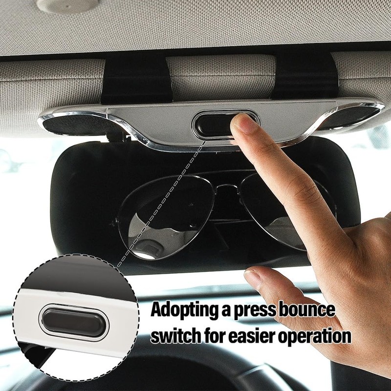 Car Sunglass Holder for Visor Clip, Universal Car Visor Glasses