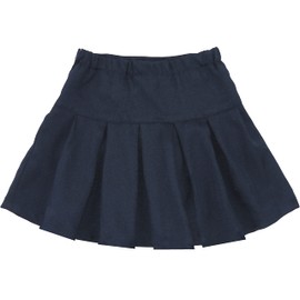 ToBeInStyle Falda uniforme para niña, Azul marino – Falda con bolsillo y cremallera, 10