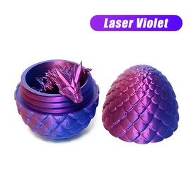 Varuotu 3D Printed Dragon Egg,Mystery Crystal Dragon Fidget Toys,Articulated Dragon,Home Desk Decor Easter Surprise Dinosaur Eggs,Adults Fidget Toys for Autism/ADHD