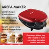 EUROSTAR AR601R 6-Serving Arepa Maker, Red