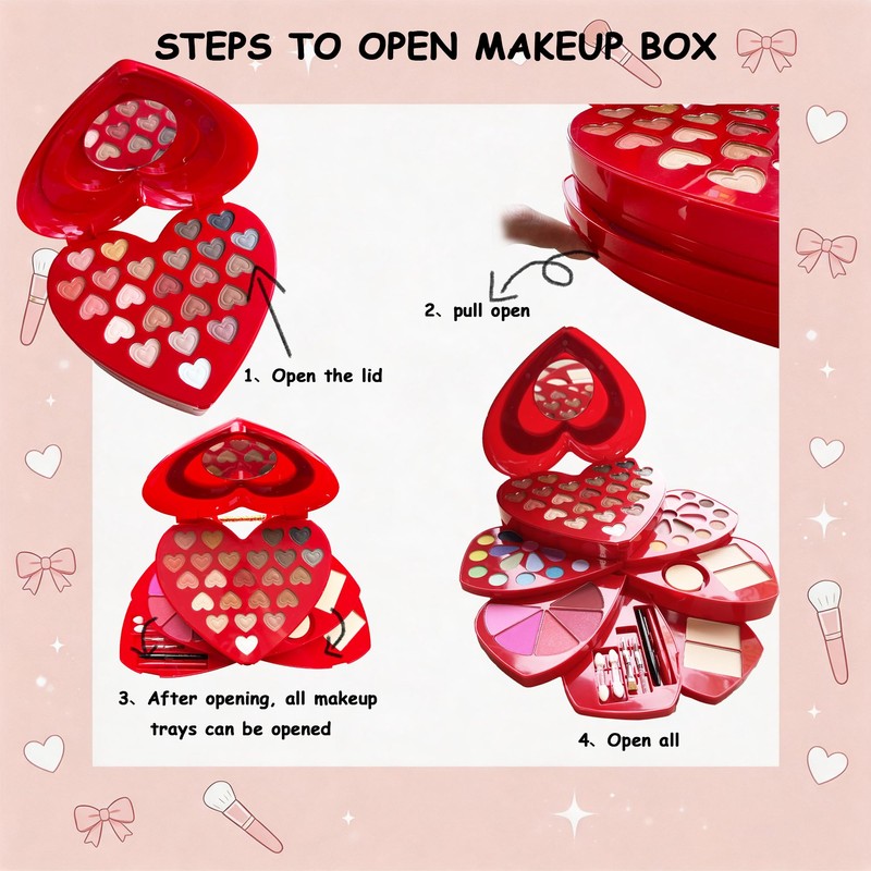 Heart Shape Makeup Kit - 60 Colors All-in-One Full Cosmetic