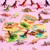 JOYIN 28 Pack Valentines Day Pullable Dinosaur Toys with Greeting