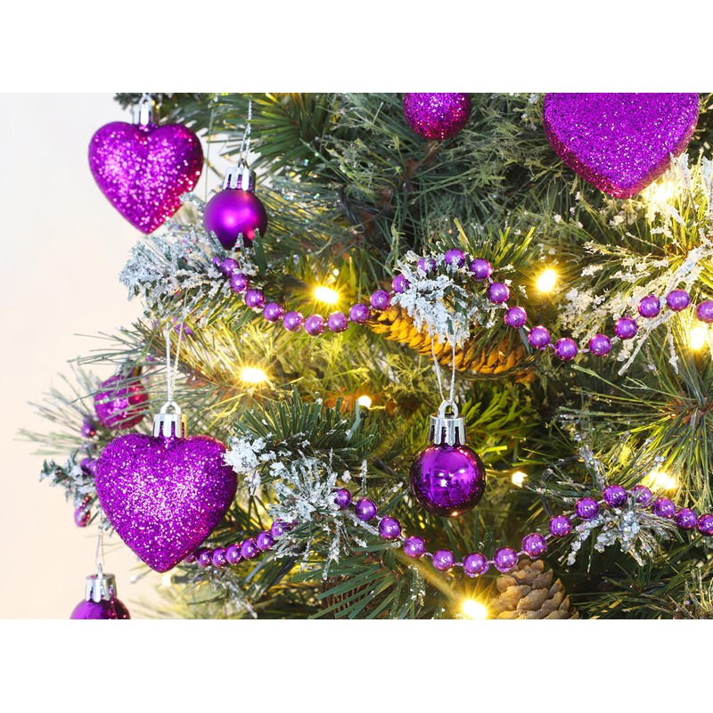 Christmas Concepts® Pack of 8 - 60mm Heart Shaped Christmas
