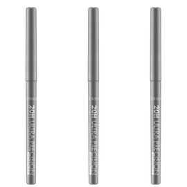 Catrice 20H Ultra Precision Gel Eye Pencil, Waterproof, No. 120, Grey, Long-Lasting, Defining, Vegan, Waterproof, No Microplastic Particles, Nanoparticles Free, Pack of 3 (3 x 0.08 g)