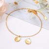 QJLE Initial Gold Anklets for Women Waterproof Womens Anklet Ankle