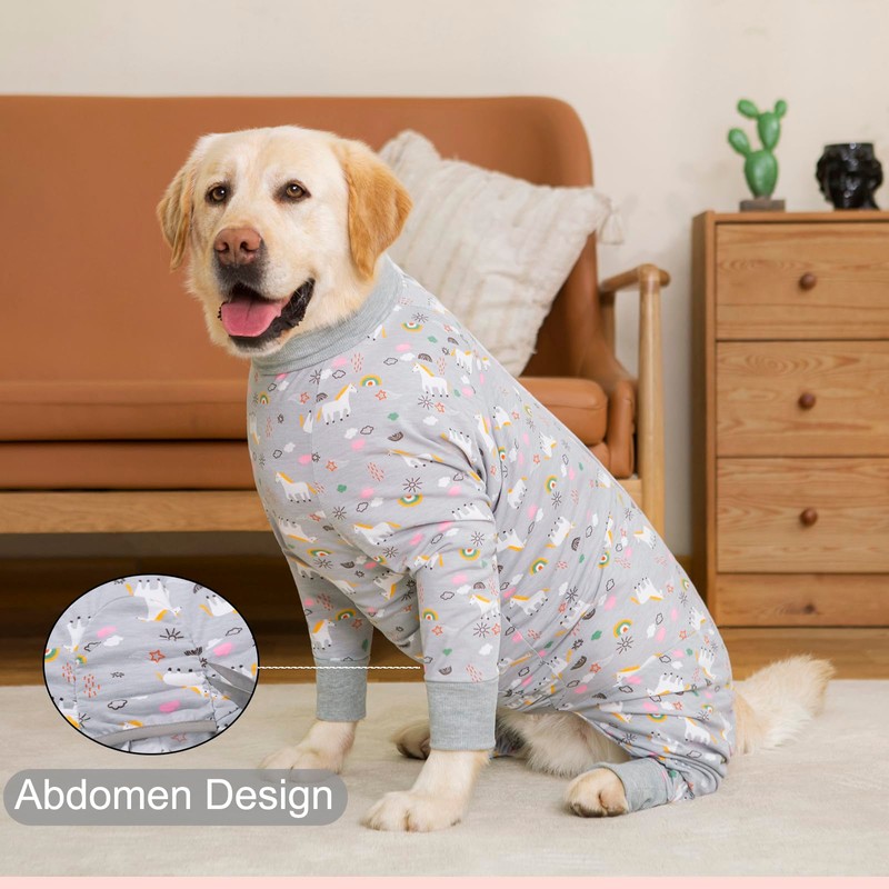 Recovery Suit for Large Medium Dogs After Surgery, Soft Breathable