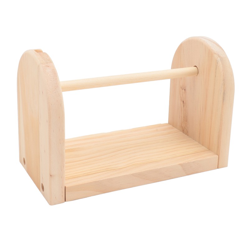 Wooden Yarn Holder Single Rotating Yarn Storage Horizontal Crochet Yarn